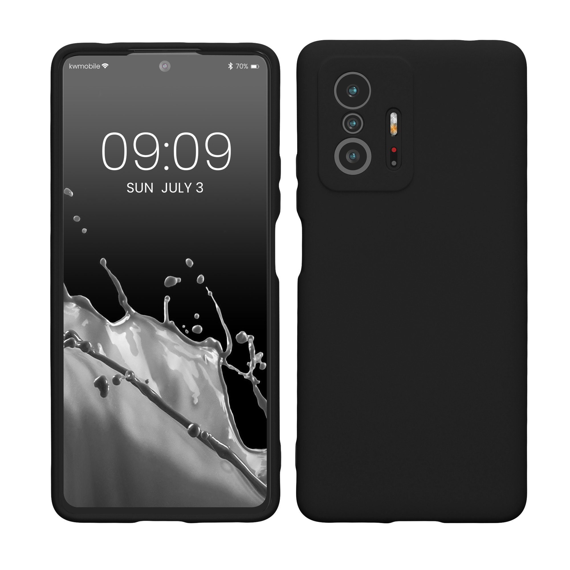 kwmobile Handyhülle Slim Case für Xiaomi 11T / 11T Pro, Hülle Silikon Handy - Handyhülle gummiert
