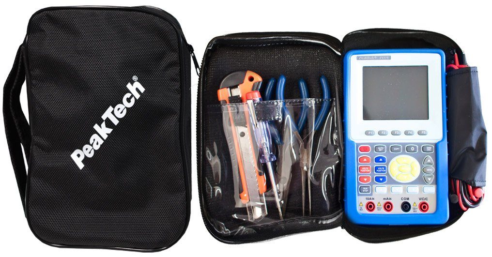 PeakTech Werkzeugtasche PeakTech TASCHE Stoff mit (1-tlg) 5: 150x230x70mm Universal-Bereitschaftstasche ~ ~ Reißverschluss