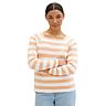 peach offwhite bold stripe