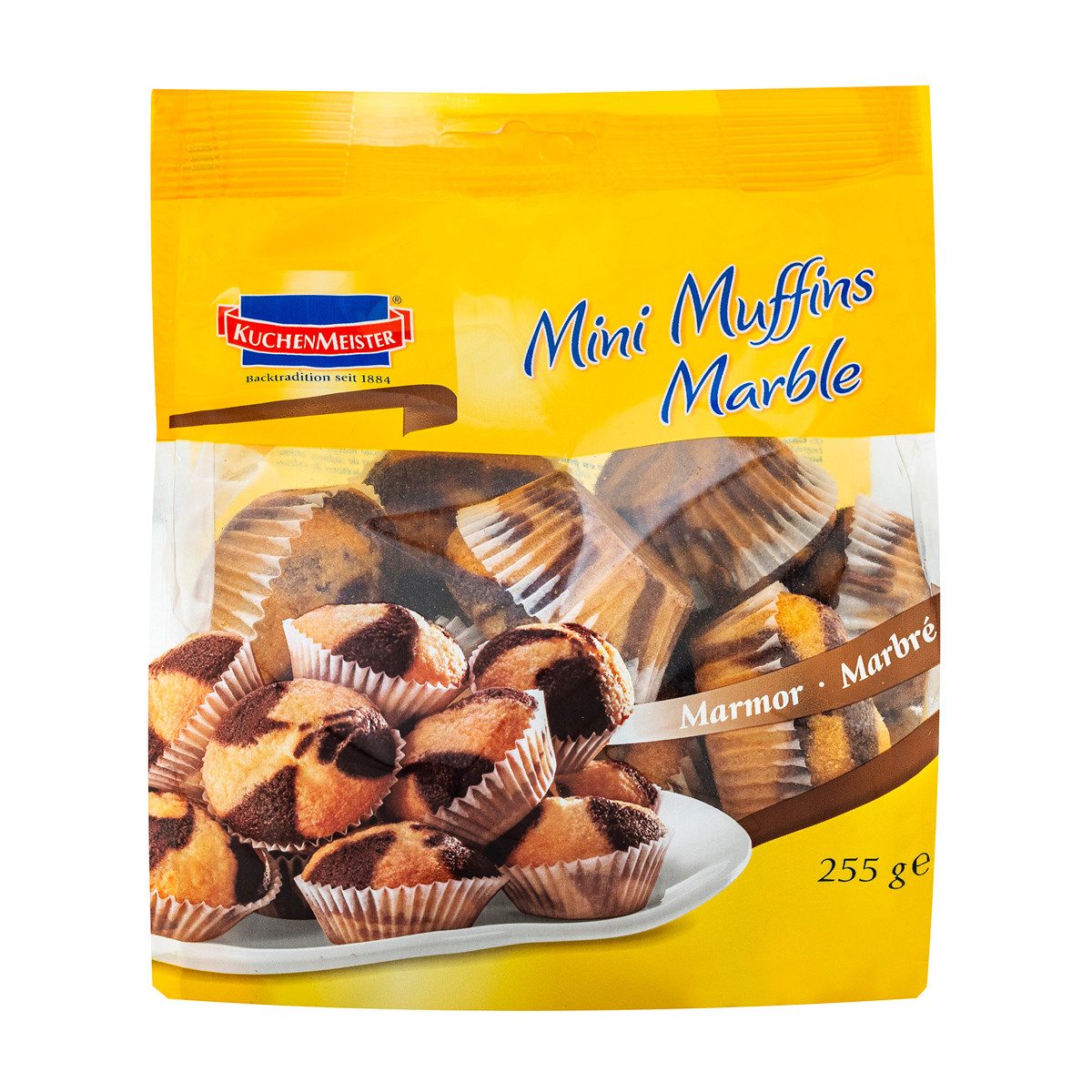 KuchenMeister Kuchen, KuchenMeister Mini Muffins Marmor Rührkuchen mit fettarmem Kakao 255g