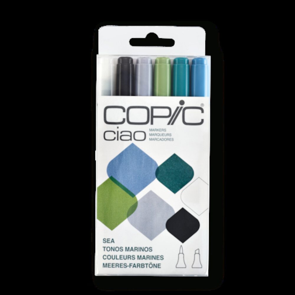 COPIC Маркеры Ciao 6er Set Meeres-Farbtöne, (1-tlg)