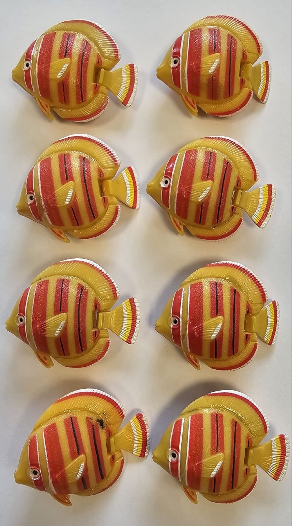 XENON LED Dekolicht 3235 Fische 8er Pack Gelb / Rot bewegliche Schwanzflosse, Xenon / Mehrfarbig