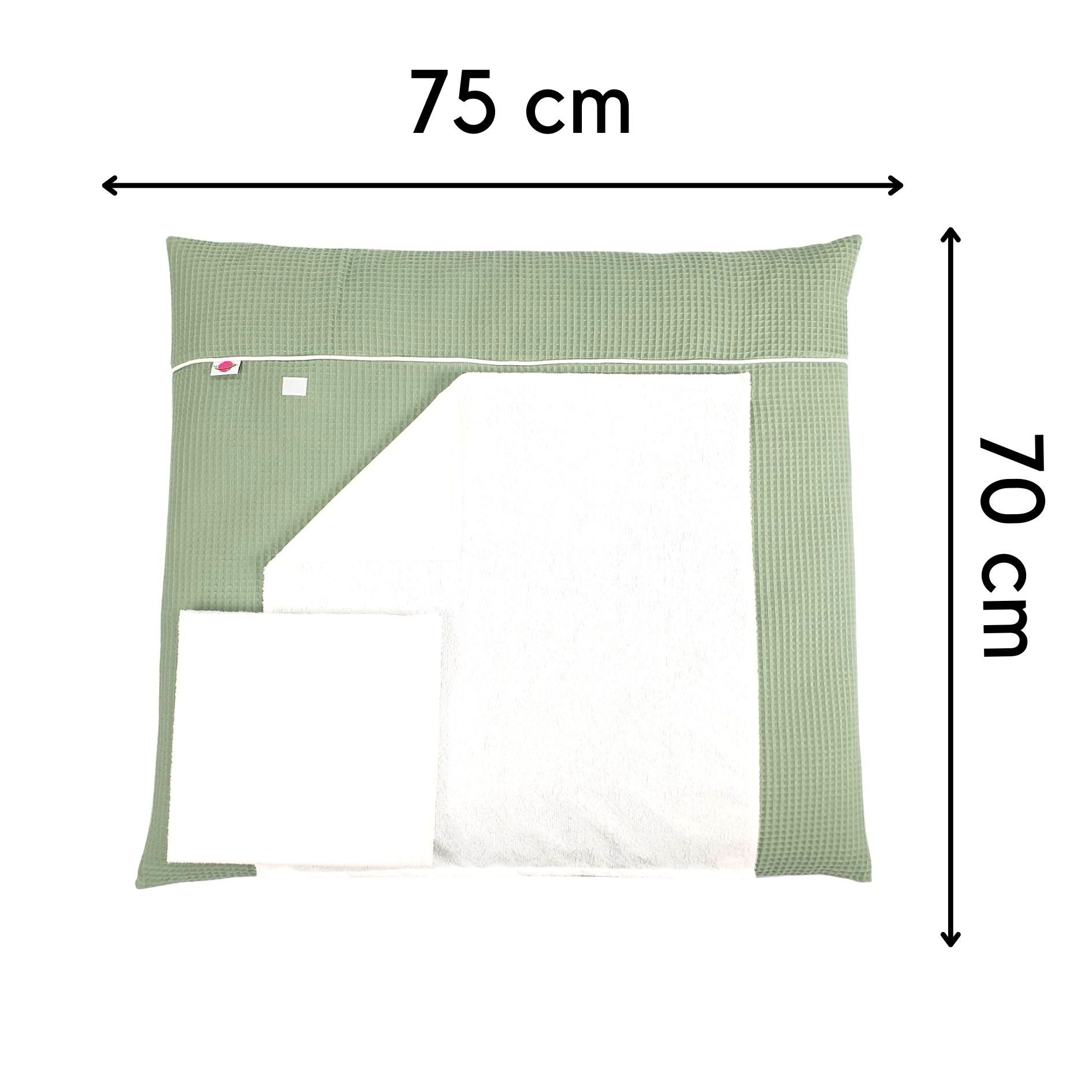 Babymajawelt Wickelauflage Stoff Wickelauflage Waffel Super Soft 70x75 cm, günstig online kaufen