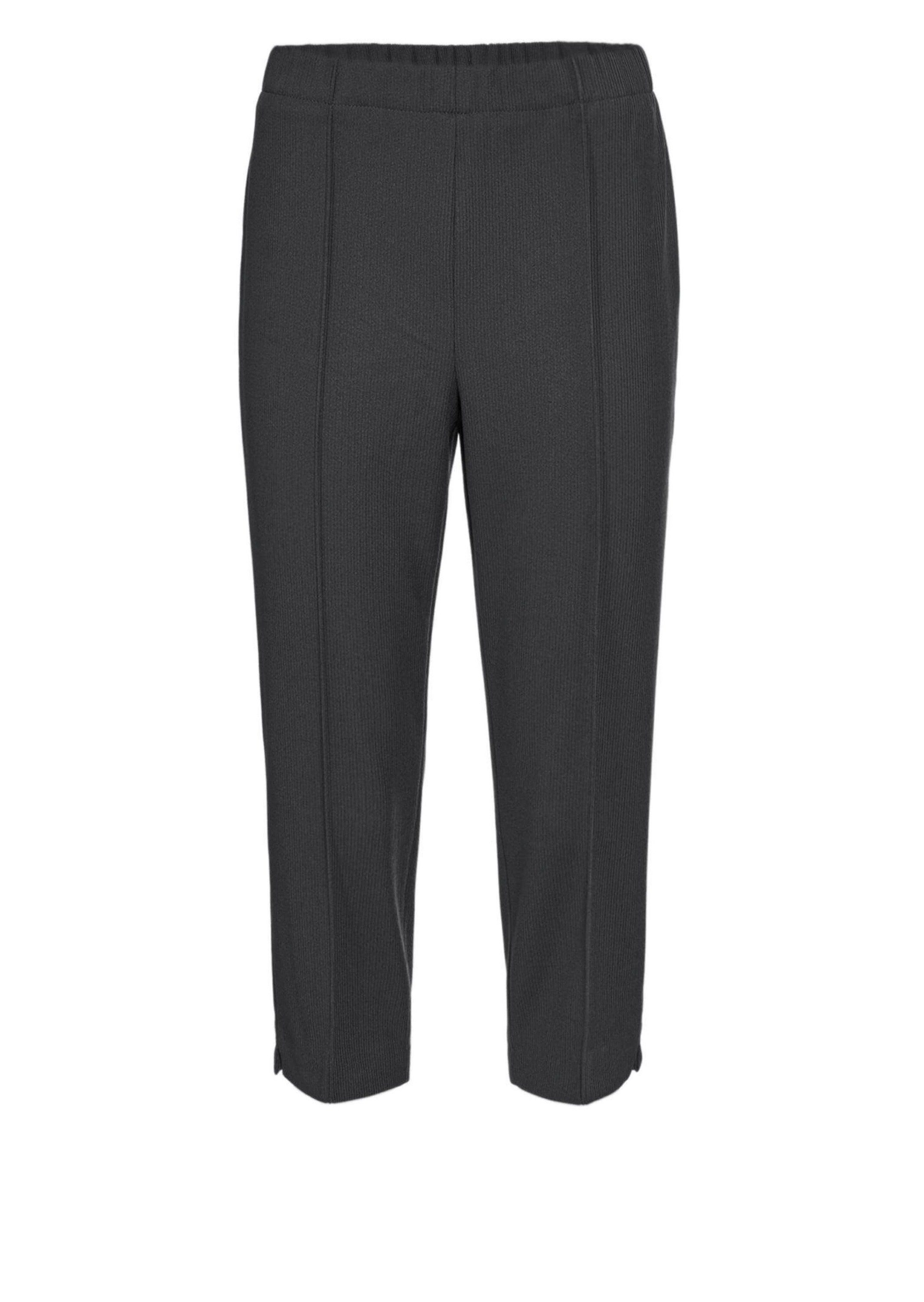 GOLDNER Caprihose Kurzgröße: Sportive 7/8-Hose mit Biesen Stoffhose mit Schlupfbund, Biesen und Wadenlang