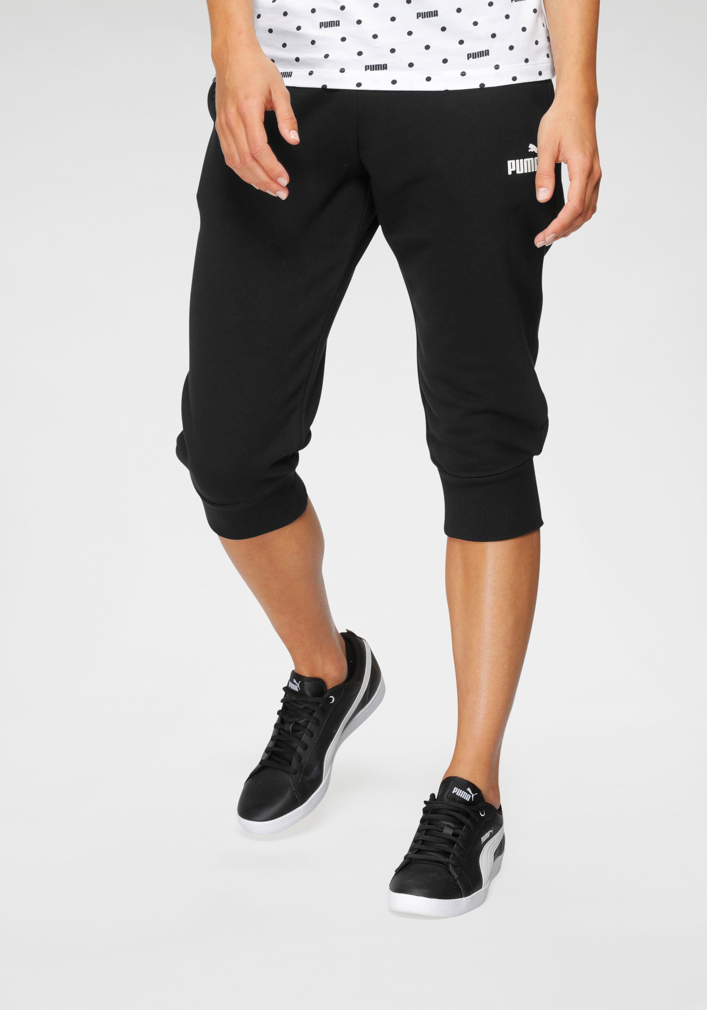 PUMA Trainingshose ESS TR Black SWEATPANTS CAPRI