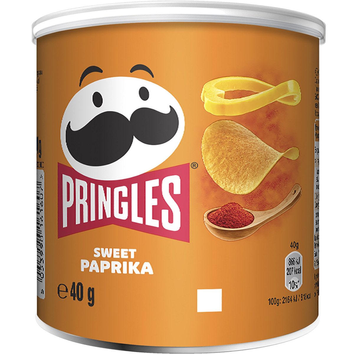 Pringles Knabberei, Pringles Sweet Paprika Stapelchips mit süß würzigem Geschmack 40g