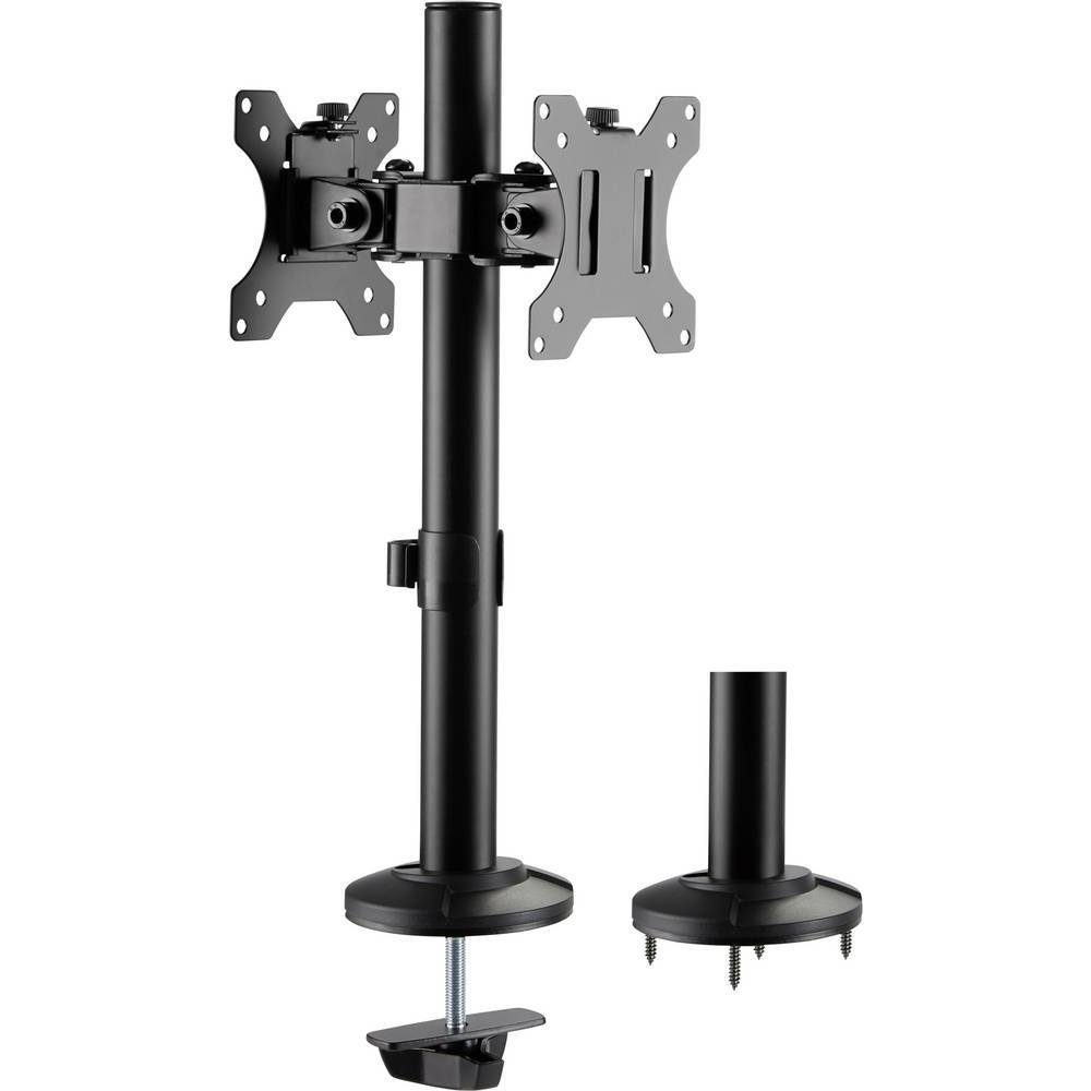 SpeaKa Professional Registrierkasse Doppelmonitor Halterung mit Klemmfuß