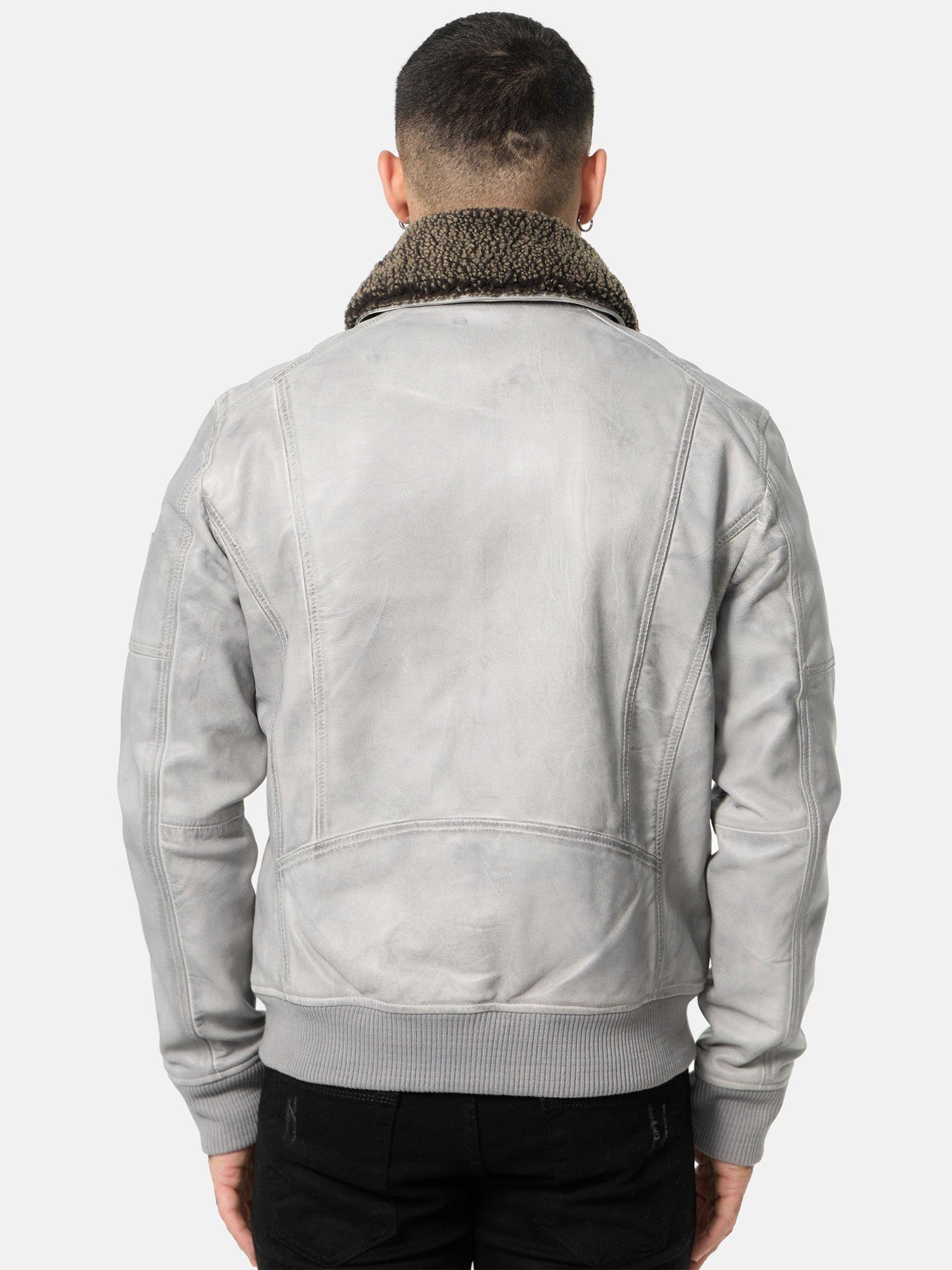 Tazzio Lederjacke A801 mit abnehmbarem Fell günstig online kaufen
