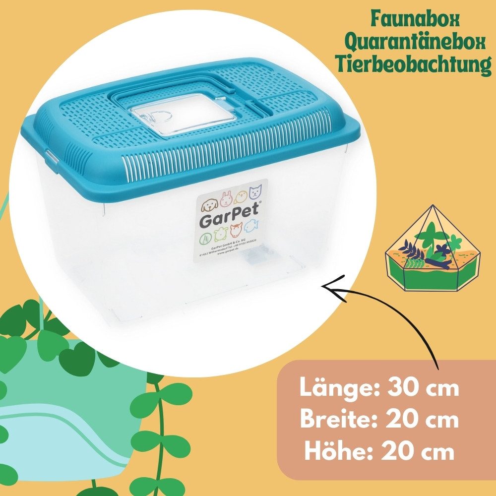 GarPet Aquarium 2er Set Faunabox Faunarium Urzeitkrebs Triops Heimchen Spinnen Box