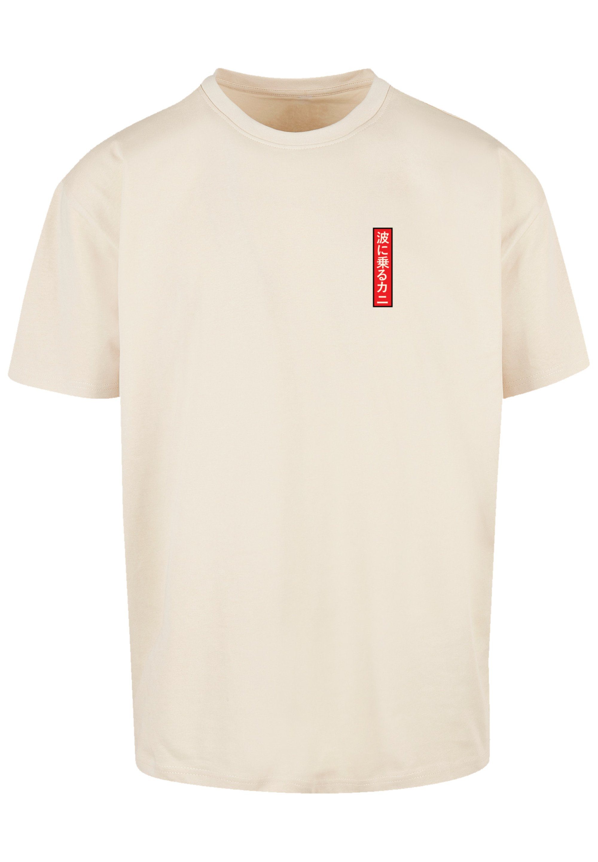 F4NT4STIC T-Shirt Crab Kanji Japan sand Print