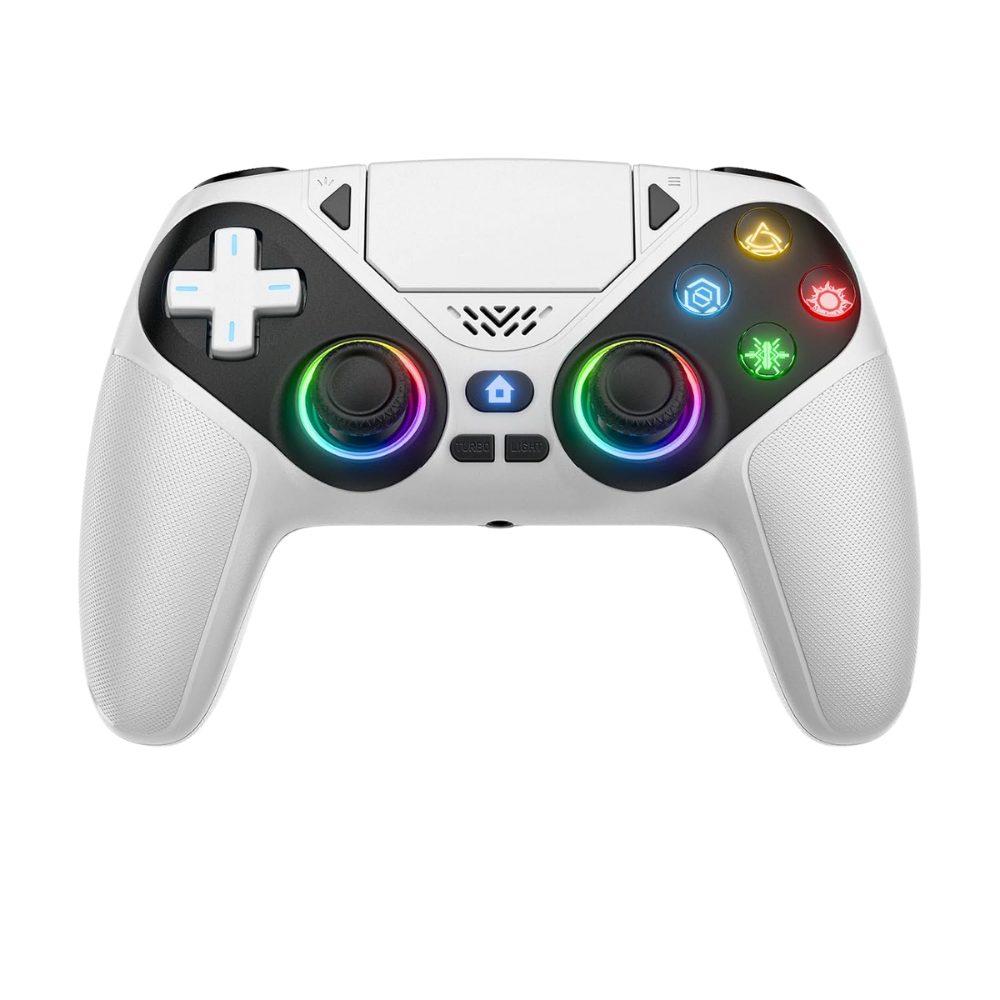 Athlix Gaming-Controller für PS5 mit Hall-Effekt RGB-Beleuchtung Gaming-Controller (Makro- & Turbo-Programmierung, Lineare Triggertasten)