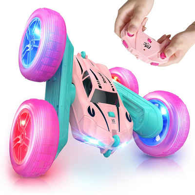 DOPWii RC-Auto Spielzeugferngesteuertes Auto, doppelseitiges Stuntauto, 2,4 GHz, 360 ° Drehung, Geburtstagsgeschenk