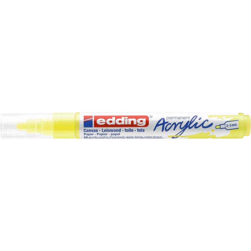 edding Marker, Strichbreite 2-3 mm Neon-Gelb