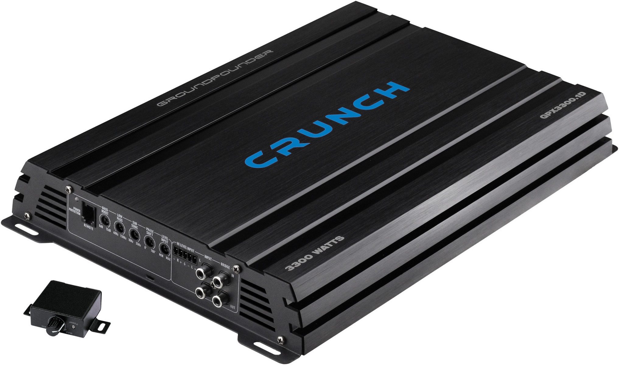 Crunch GPX3300.1D Class D Digital Mono Verstärker Endstufe Monoblock Endverstärker (Anzahl Kanäle: 1)
