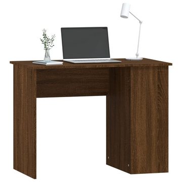 furnicato Schreibtisch Braun Eichen-Optik 100x55x75 cm Holzwerkstoff