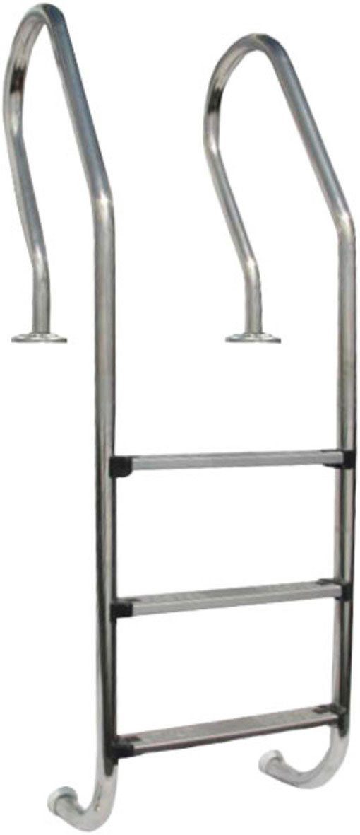 Gre Poolleiter für Echtholzpools, Edelstahl, 3 Stufen