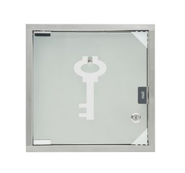 Zedelmaier Schlüsselkasten »Schlüsselkästen«, aus Edelstahl. abschließbare Tür mit 2 Schlüsseln und 8 Haken.