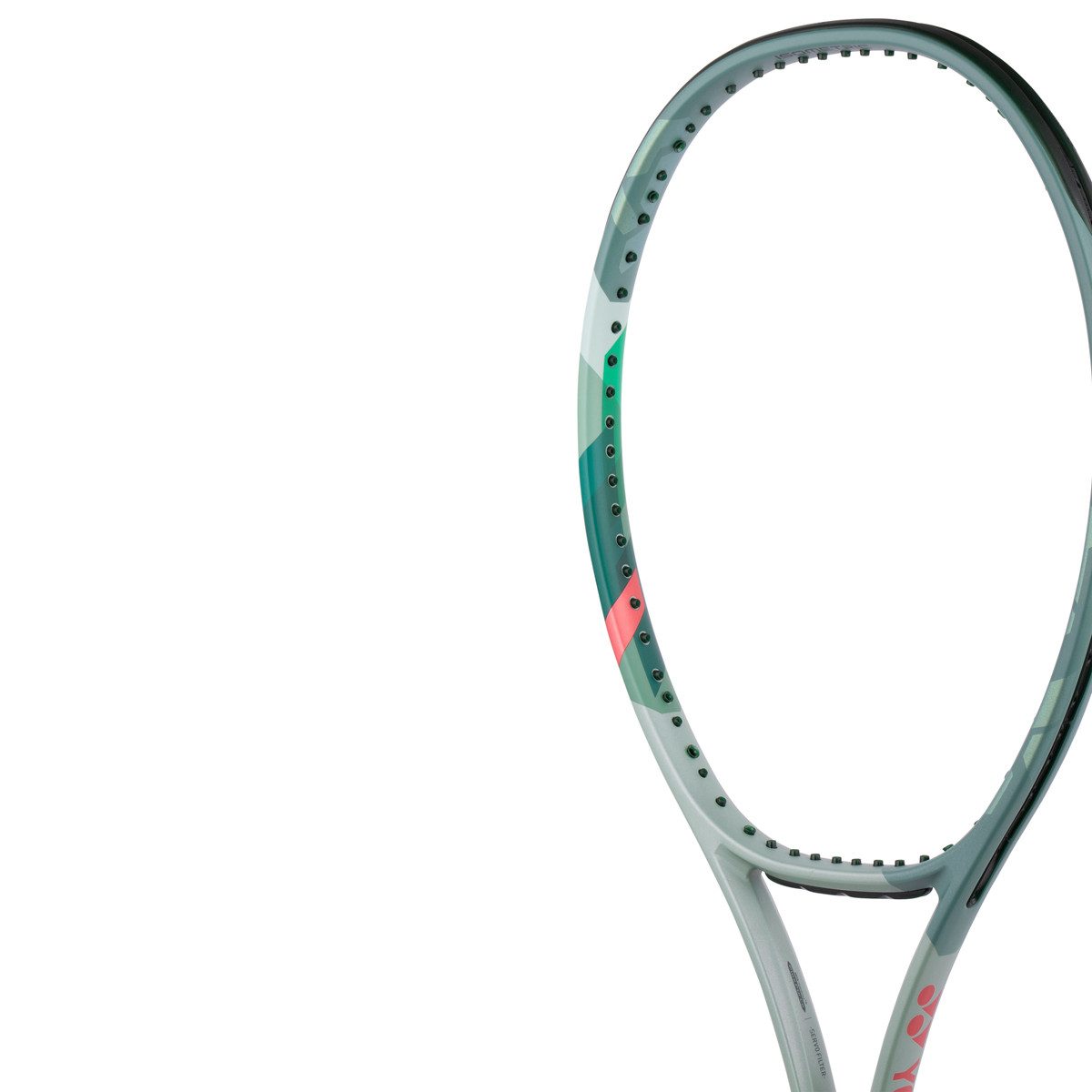 Yonex Tennisschläger Percept 100in/300g/Turnier olivegrün - unbesaitet