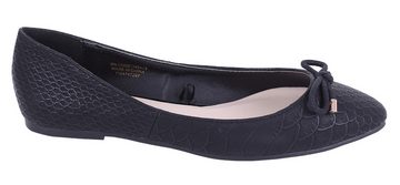 Sarcia.eu Schwarze Ballerinas Schlangenhaut dekorative Schleife 38 EU Ballerina