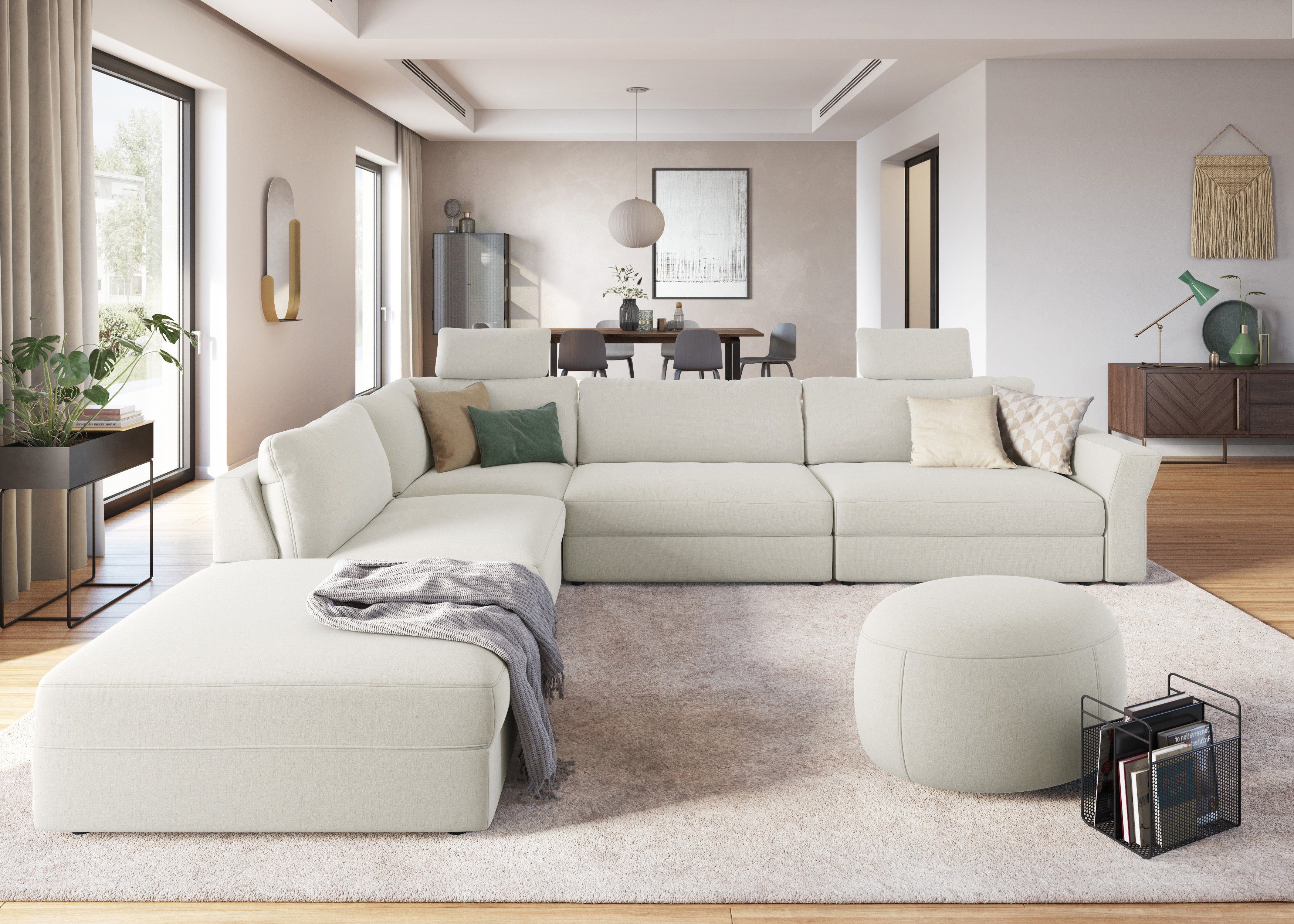sit&more Ecksofa "Cadabra L-Form", Breite 356 cm, mit Sitztiefenverstellung günstig online kaufen