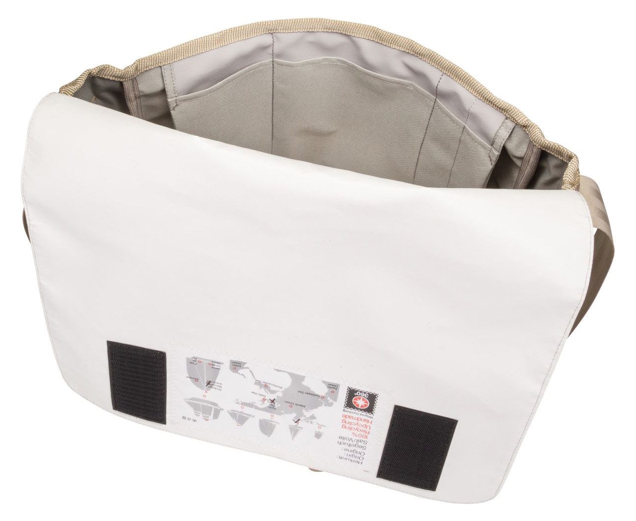 360Grad Laptoptasche Laptoptasche Schultertasche Barkasse WTH, Recycling Segeltuch