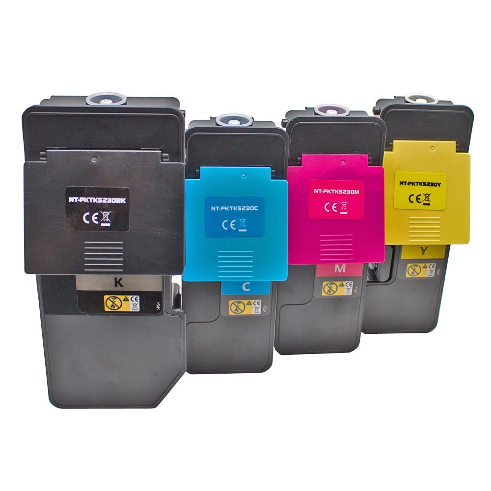 ABC Tonerkartusche, (Kompatibles Set 4x Toner für Kyocera TK-5220 Ecosys M5521 M5521cdn, Kyocera Ecosys M5521cdn M5521cdw P5021cdn P5021cdw), ABC