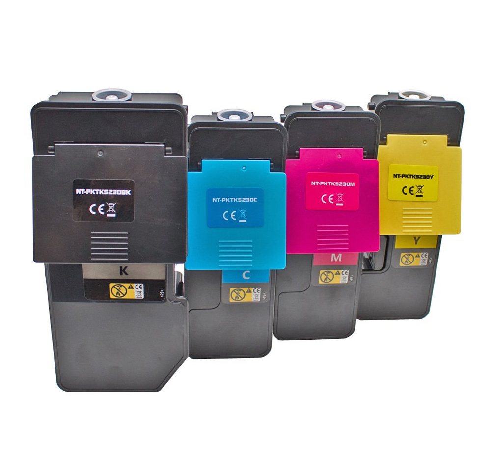 ABC Tonerkartusche, (Kompatibles Set 4x Toner für Kyocera TK-5220 Ecosys M5521 M5521cdn, Kyocera Ecosys M5521cdn M5521cdw P5021cdn P5021cdw), ABC