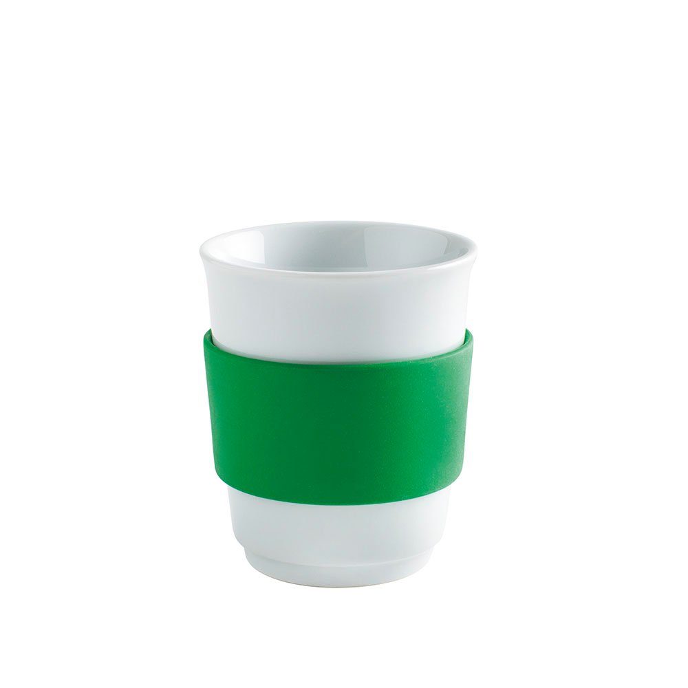 Kahla Coffee-to-go-Becher Fillit Becher Trinkdeckel, smaragd Germany green + in Made Porzellan