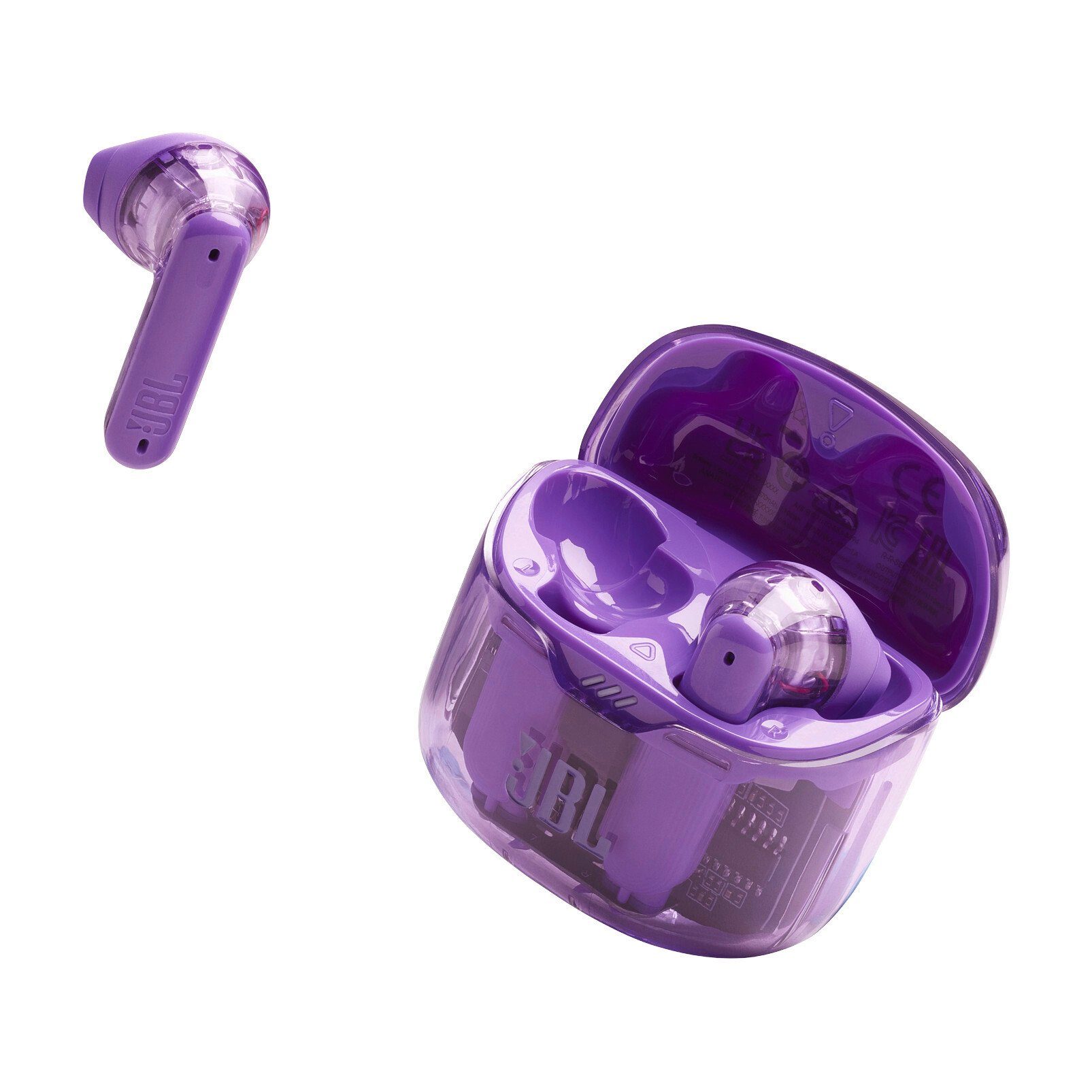 JBL Ghost- Sonderedition lila/transparent Tune Flex wireless In-Ear-Kopfhörer