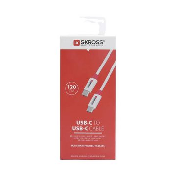 SKROSS USB Lade- und Synchronisationskabel USB-C® to USB-Kabel, Rund