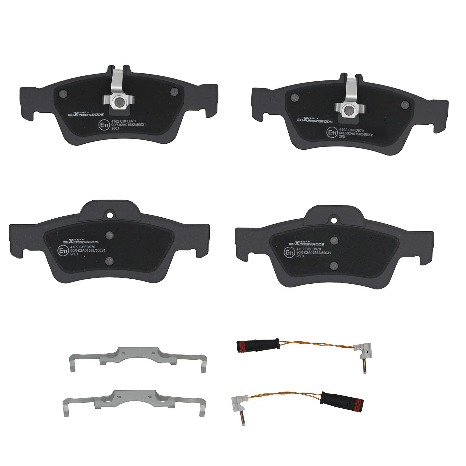 maXpeedingrods Bremsbelag, Bremsbeläge Hinten For Mercedes E-Klasse W212 S212 T-Modell CLS C218