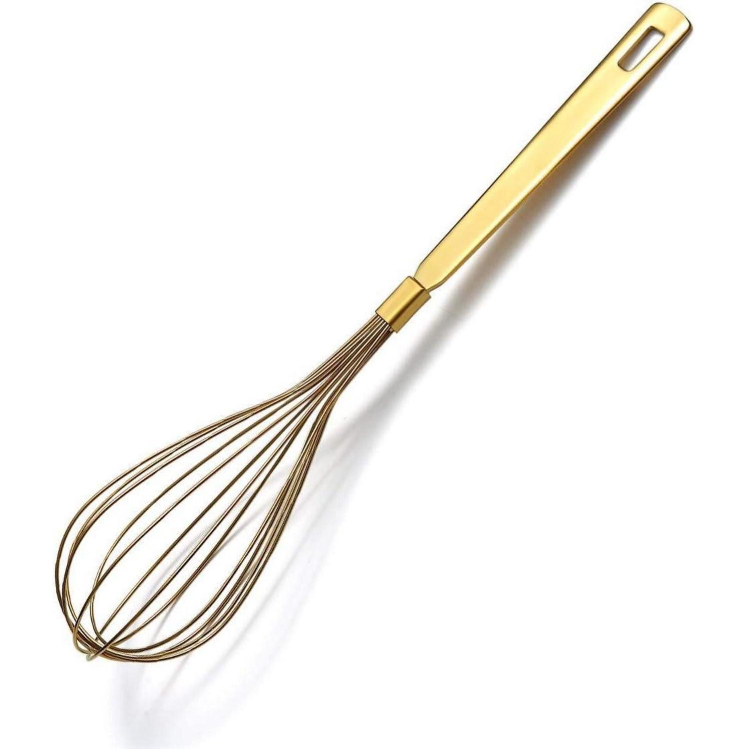 LuxusKollektion Schneebesen Schneebesen Gold Edelstahl Ballon Titanvergoldung 5. Schneebesen