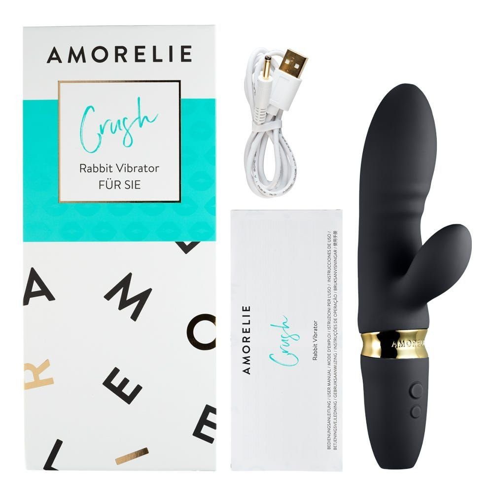 AMORELIE Rabbit-Vibrator Crush, Wiederaufladbar, Vibrationsmodi, 6 Wasserdicht (1-tlg)