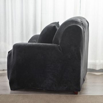 Sofahusse Ecksofa L Form Stretch Plüsch Sofa Überzug Universal Couchbezug, Coonoor, Für 1/2/3/4 Sitzer (L Form Ecksofa Erfordert Zwei)