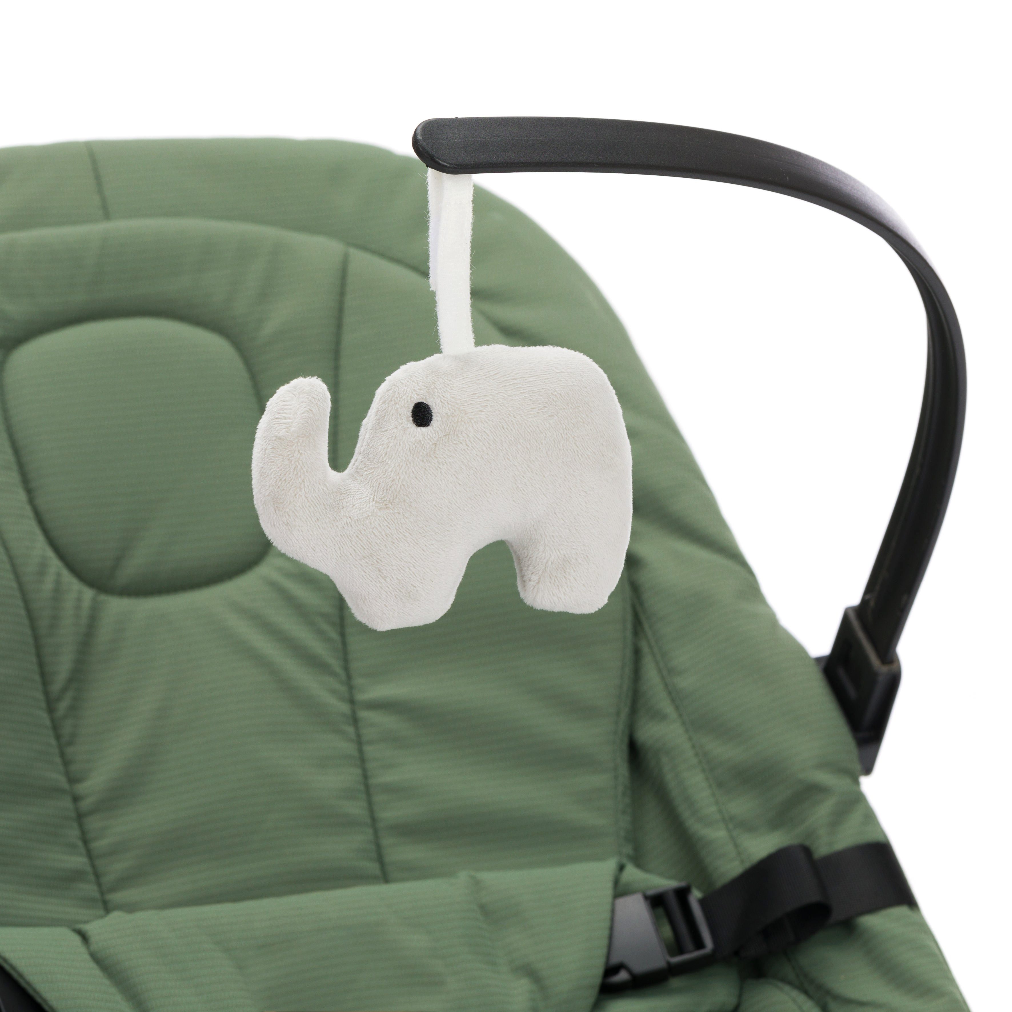 Fillikid Babywippe Wippe Star Grün, mit Spielbogen und Babykissen