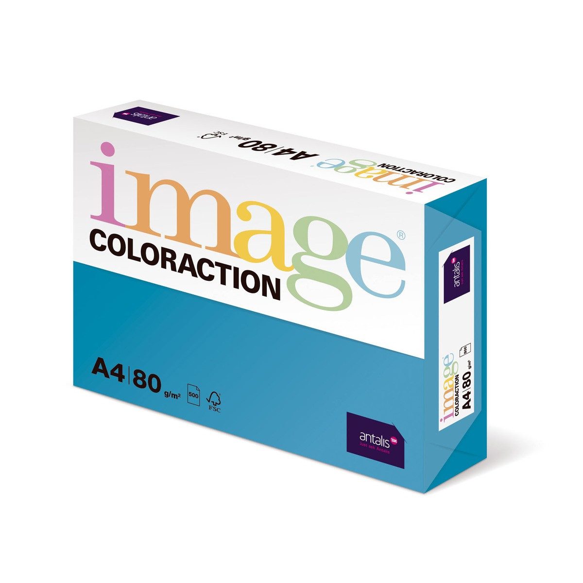 ANTALIS Kopierpapier Kopierpapier image COLORACTION 80g/m² königsblau DIN A4 500 Blatt