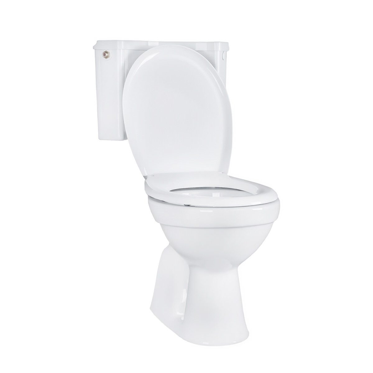 Belvit Tiefspül-WC BV-SW4001-T+BV-AP2001-SET, Belvit WC Set Taharet Bodenabgang mit Bidet Funktion, Softclose