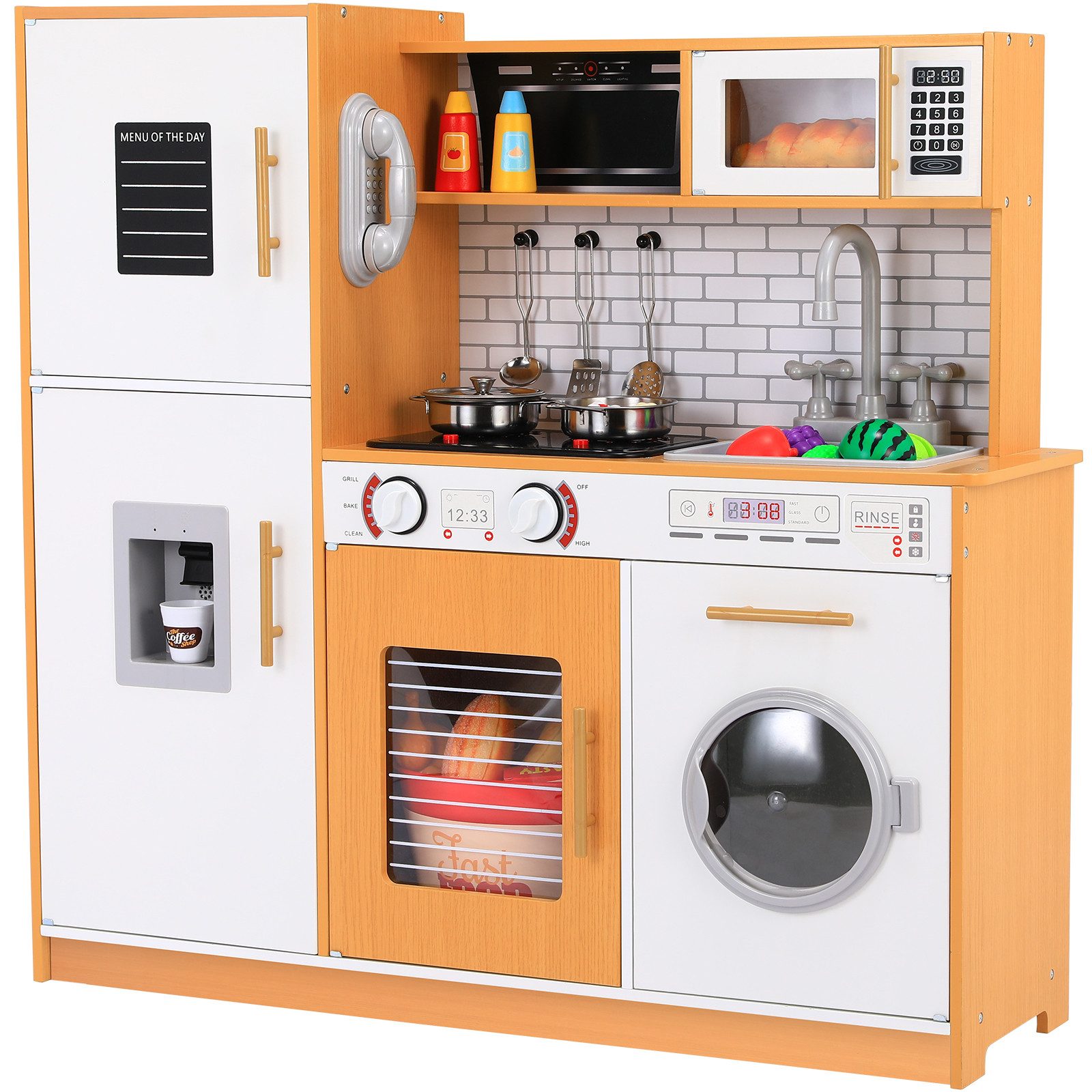 TLGREEN Kinder-Küchenset Spielküche XXL, Spielzeugküchen, (Puppenküche günstig online kaufen