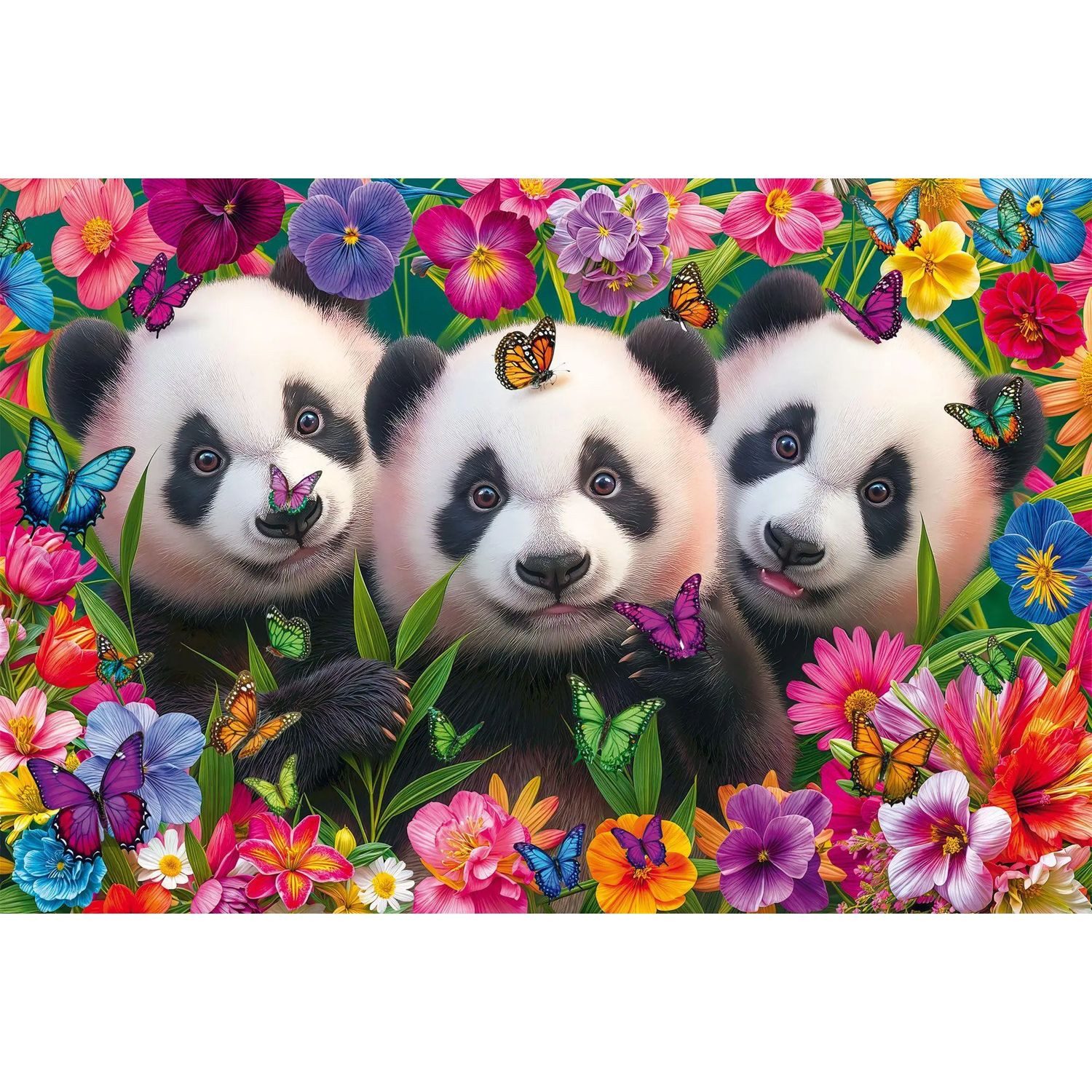 Schmidt Spiele Puzzle Panda-Trio, 200 Puzzleteile