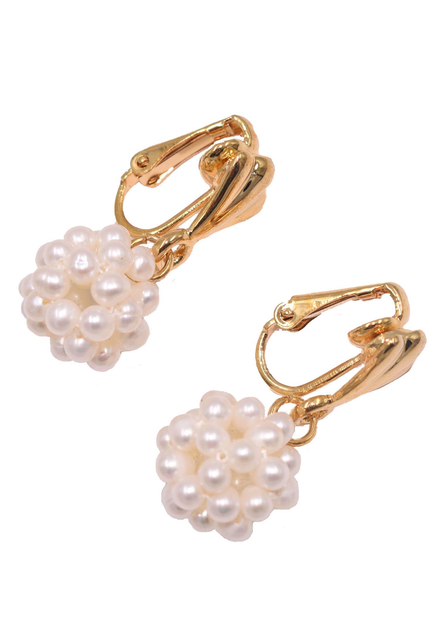 Firetti Paar Ohrhänger Schmuck Geschenk Ohrschmuck Patentbrisur Perlen, Made in Germany - mit Naturperle, Süßwasserzuchtperle