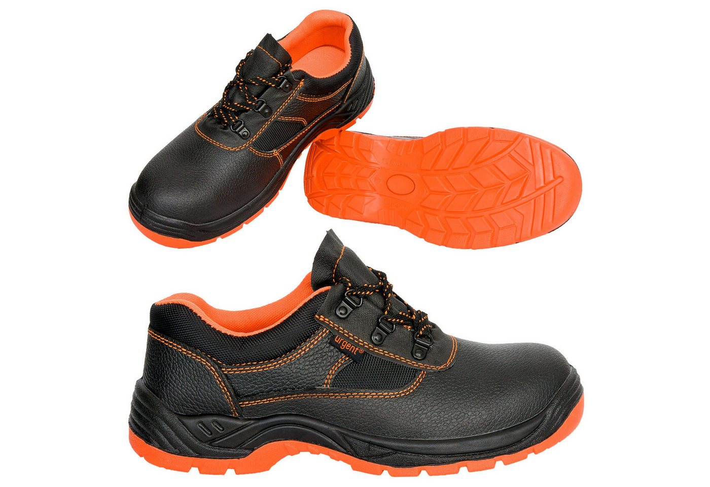 Urgent Arbeit Halbschuhe S1 Sicherheitsschuhe Bauschuhe Orange Stahlkappe Arbeitsschuh