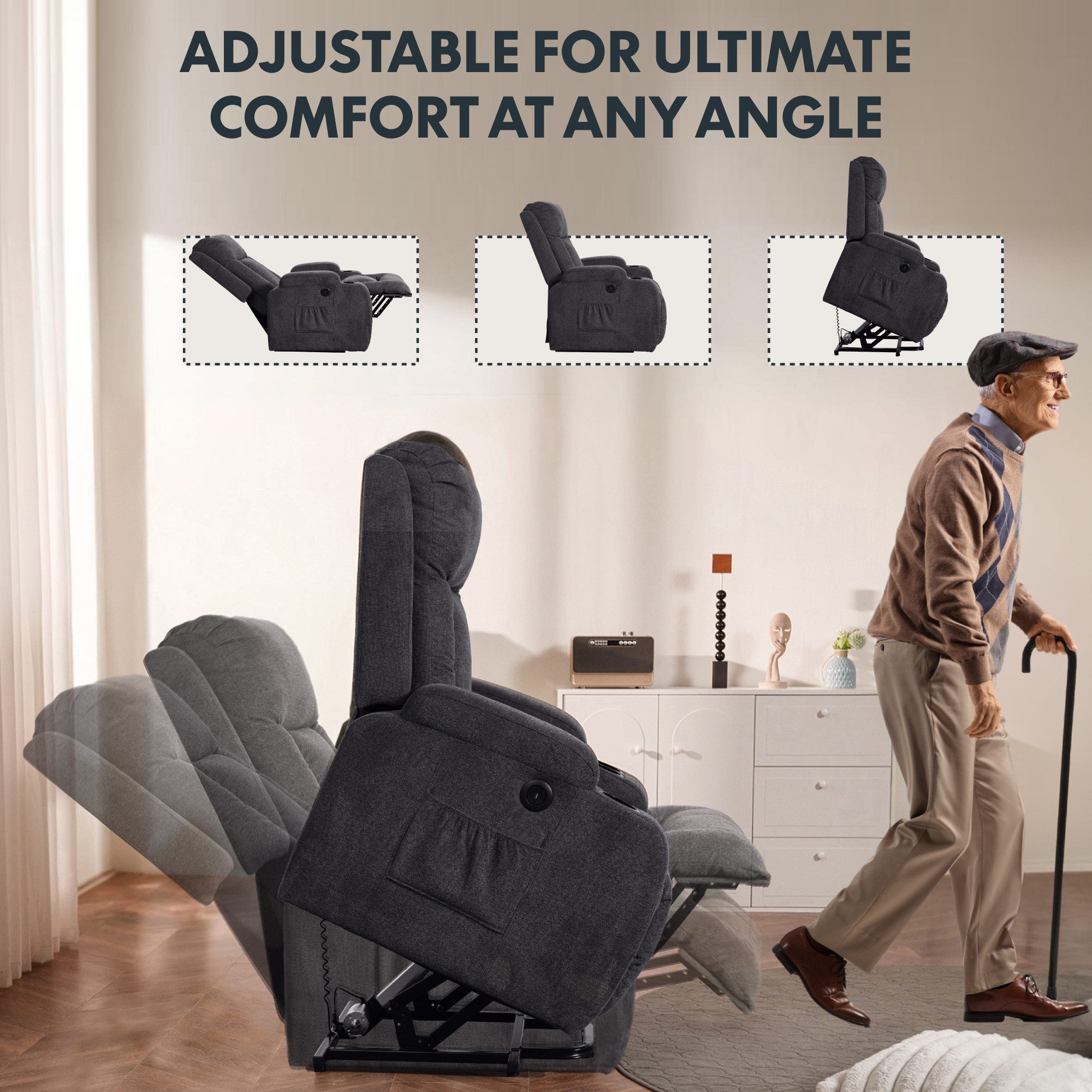 FLEXISPOT Sessel XL5 Elektrisch Relaxsessel Massagesesse günstig online kaufen
