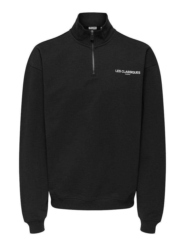 ONLY & SONS Sweatshirt ONSLES CLASSIQUES LOOSE HALFZIP N