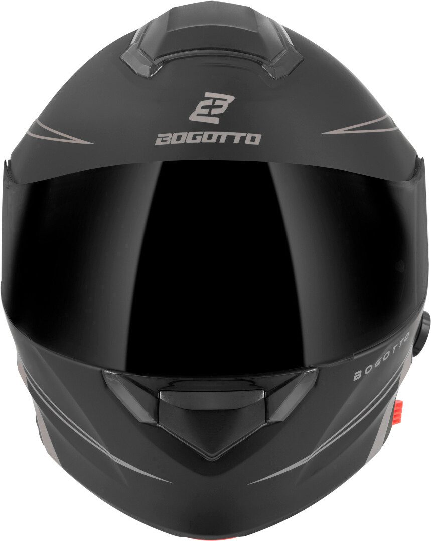 Bogotto Motorradhelm H271 BT Taog Bluetooth Klapphelm, integriertes Kommunikationssystem,geeignet für Brillenträger,hera
