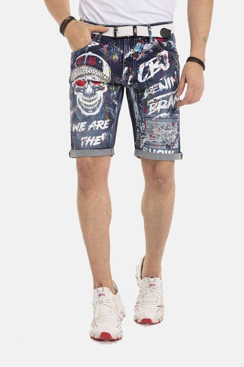 Cipo & Baxx 5-Pocket-Jeans CK255 Gekrempelte Beine