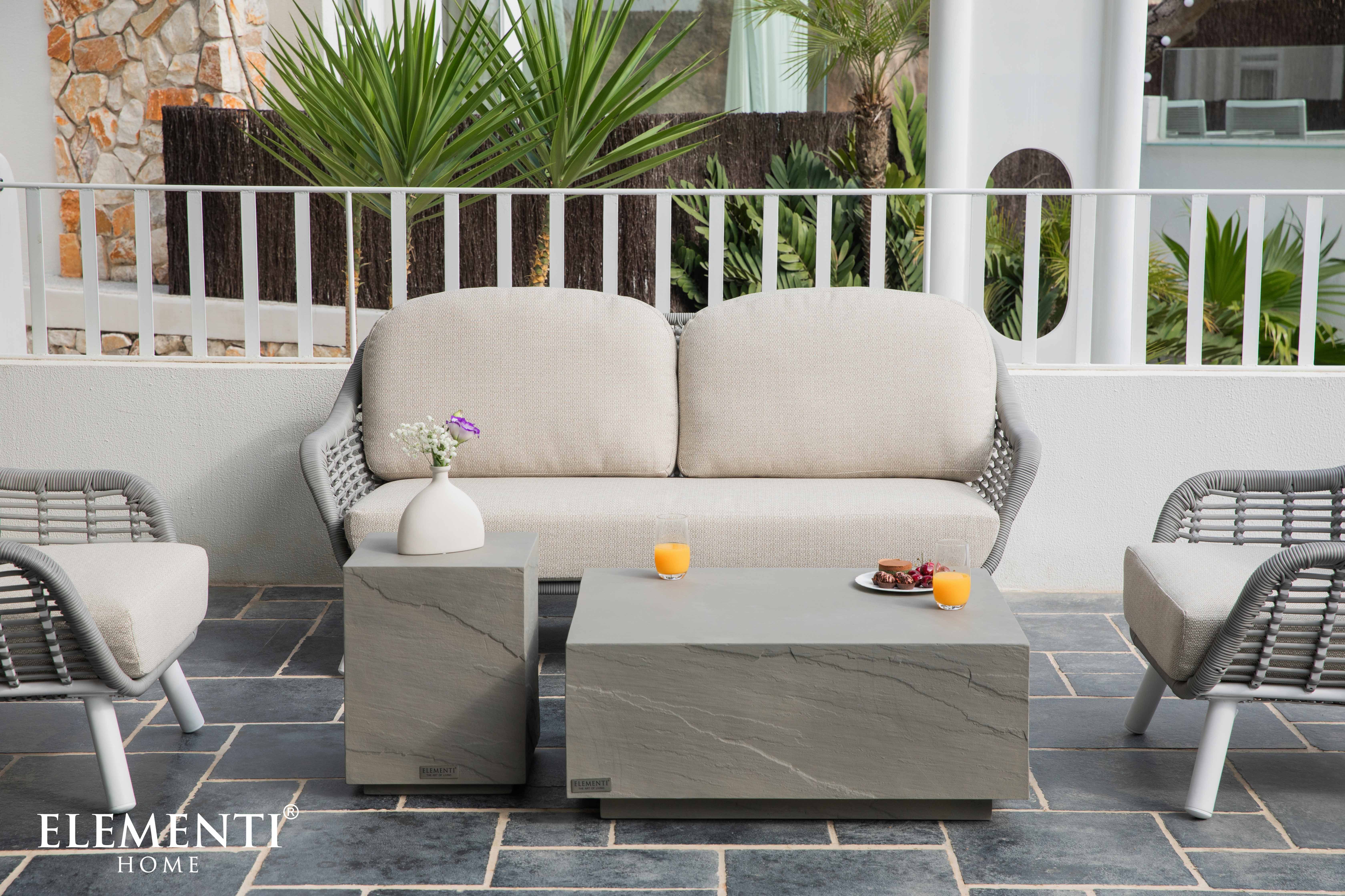 ELEMENTI Gartentisch COLORADO Betontisch, Sandsteinoptik, Gartentisch, günstig online kaufen