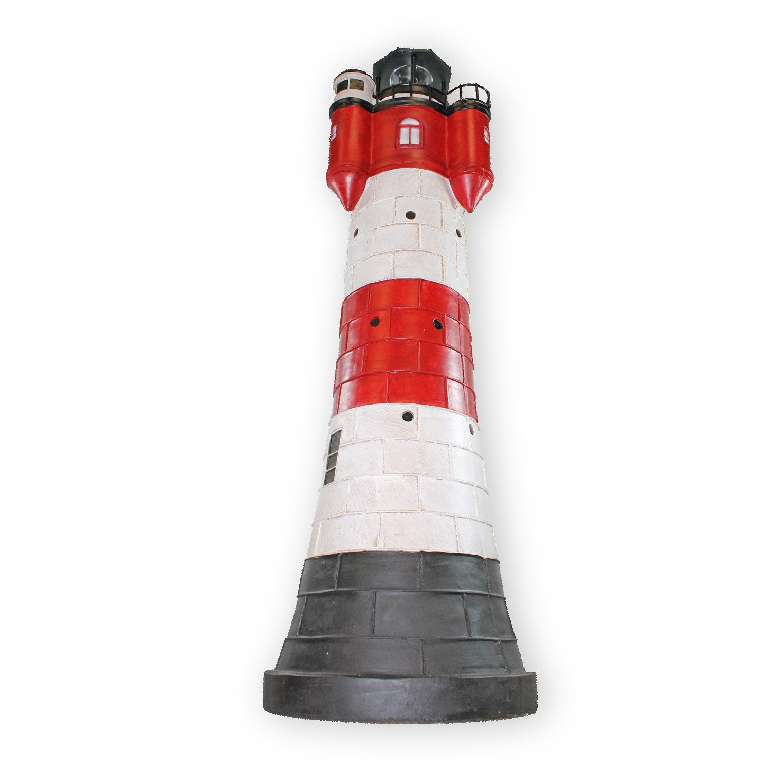Fachhandel Plus Gartenfigur Leuchtturm Roter Sand günstig online kaufen
