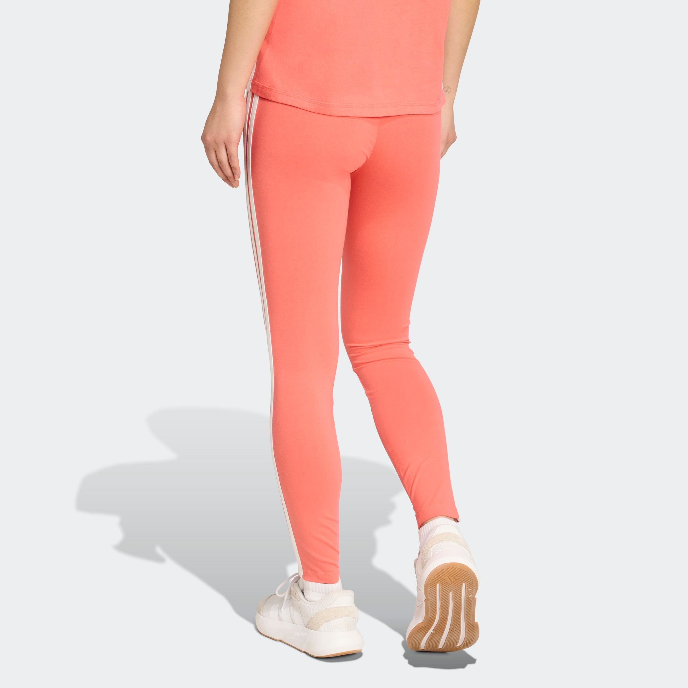 adidas Sportswear Trainingstights ESSENTIALS 3-STREIFEN COTTON LEGGINGS sportlicher Look mit 3-Streifen, aus Baumwolle und Elasthan