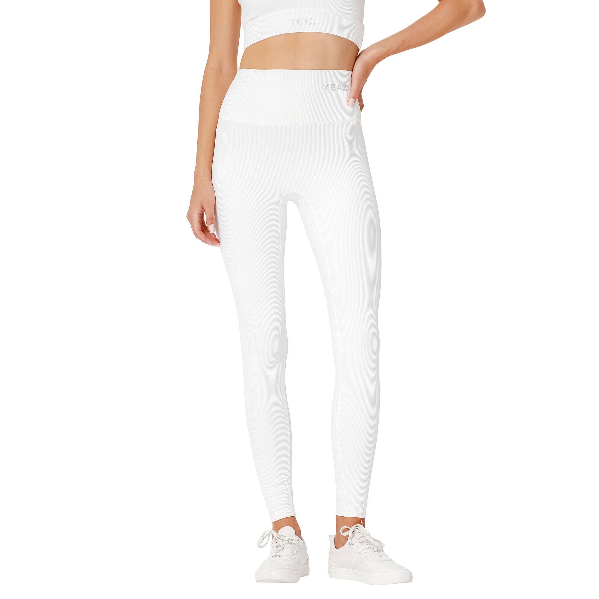 Leggings Yogaleggings leggings YEAZ LEVEL (2-tlg) CLUB weiß