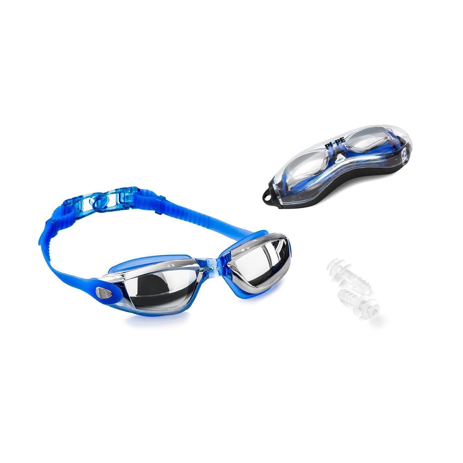 PI-PE Taucherbrille PI-PE Schwimmbrille Pro hellblau